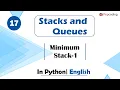 Minimum Stack-1 Module Basics Data Structures In English Python - 17