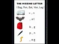 Three Letter Words-Worksheet for Class 1