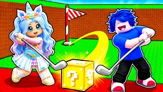 ROBLOX GOLF CON UN LUCKY BLOCK!