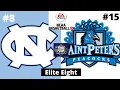 Elite Eight - #8 North Carolina vs #15 Saint Peter’s - NCAA Basketball 10 Simulation!