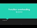 Function overloading in c