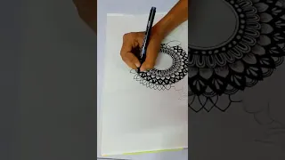Easy Mandala Art For Beginners How To Draw Mandala Art For Beginners Stepbystep Shorts 