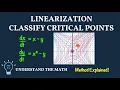 Linearizing Nonlinear Systems Near Critical Points Jacobian Matrix