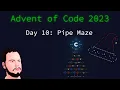 Advent of Code 2023 Python - Day 10 Pipe Maze