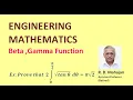 Beta Gamma Function Example 17 I Engineering Mathematics