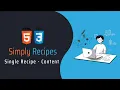 HTML CSS Project - Simply Recipes