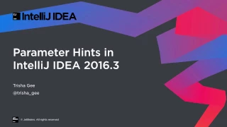 Parameter Hints in IntelliJ IDEA 2016 3