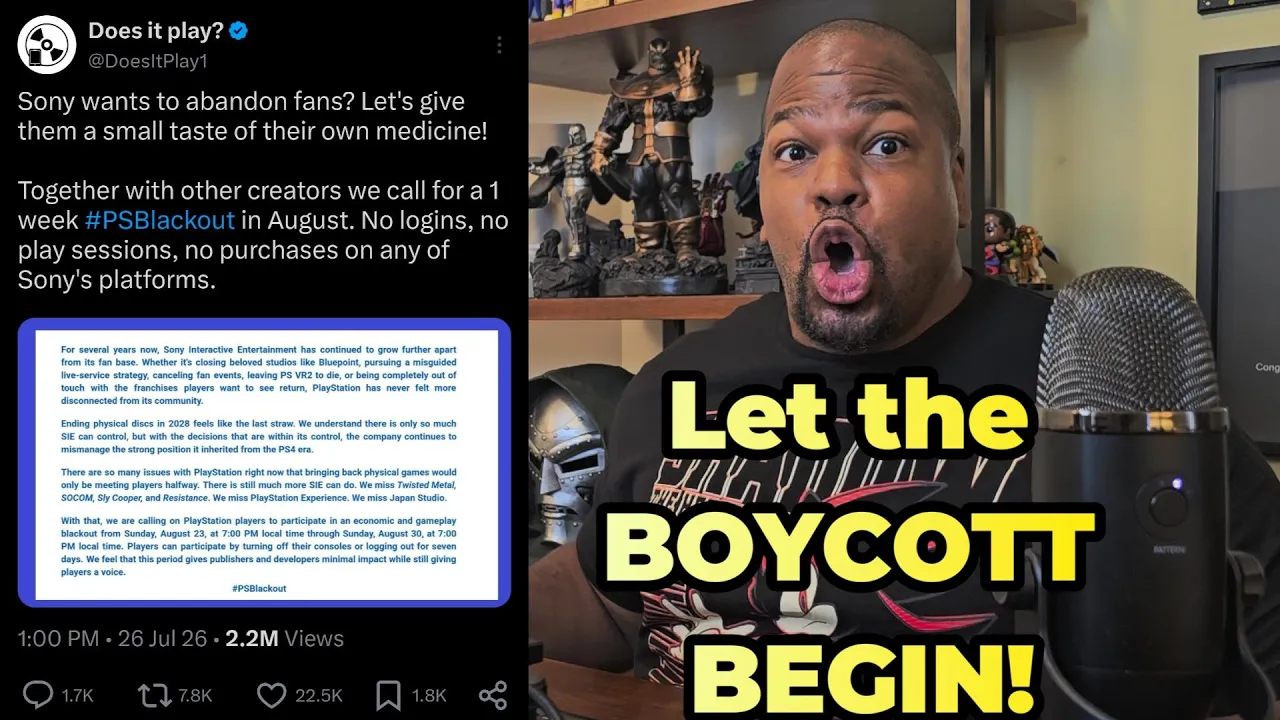 The Playstation Boycott Begins Today! #PSBlackout