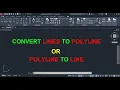 How to Convert Line To Polyline in AutoCAD - The Simple Trick