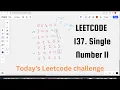 Leetcode 137 Single Number II Hindi