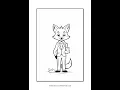 Fox Coloring Pages Vol 1 Fox at Work - Unleash Your Creativity