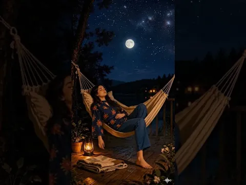 Moonlight Relaxation 🌙 | Calm Night Ambience & Peaceful Vibes#aiart#veo#animation#relaxing#short#ai