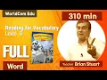 Learn 180 Essential English Words with Brain Staurt - I Reading for Vocabulary WORD B Full