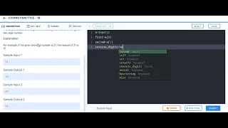 Reverse the digits coding practice - 1B