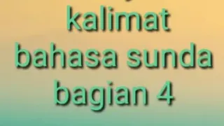 kalimat bahasa sunda yang sering di gunakan oleh orang sunda sehari