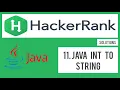 HackerRank Java Java Int to String Solution Basic Coder