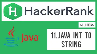 HackerRank Java Java Int to String Solution Basic Coder