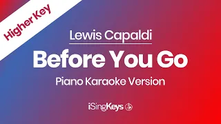 Download Before You Go - Lewis Capaldi - Piano Karaoke Instrumental - Higher Key MP3