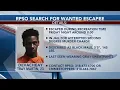 RPSO searching for escaped inmate
