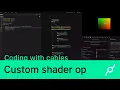 Coding with cables - custom shader op