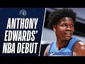 Overall Pick Anthony Edwards Finishes NBA DEBUT With 15 PTS 4 REB 4 AST
