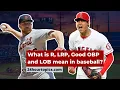 What is R LRP Good OBP and LOB mean in baseball