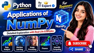 Applications of NumPy in Python Lecture Detailed Explanation with Real-Life Examples