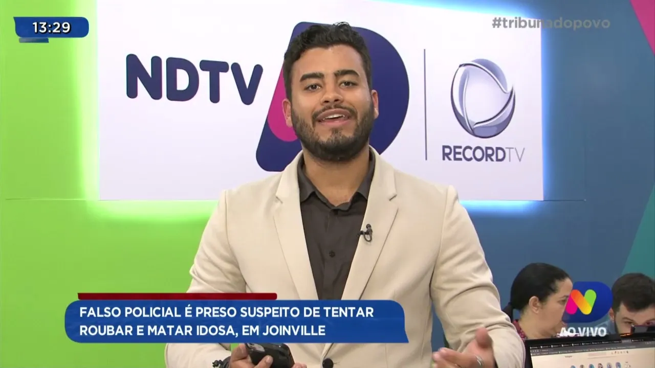 Falso policial é preso suspeito de tentar roubar e matar idosa, em Joinville