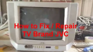 how to fix repair tv brand jvc easy 14 inch