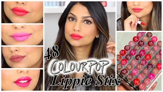 Trying 48 ColourPop Lipsticks in under 6 minutes!