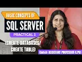 SQL Server Tutorial for Beginners CREATE DATABASE CREATE TABLE Explained