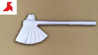 DIY - How to make a BIG LEVIATHAN AXE from A4 paper