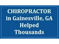 Chiropractor Gainesville GA 678 223-3900