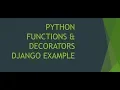 Python Functions Decorators Django custom login required