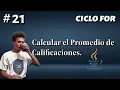 Programacion en Java 21 Promedio de N Calificaciones