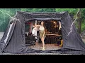 Download Lagu KAMPEREN IN DE AUTO OP EEN BUITENLANDSE MOUTIA IN EEN EPISCHE ONWEER. 36 uur non-stop regen ASMR