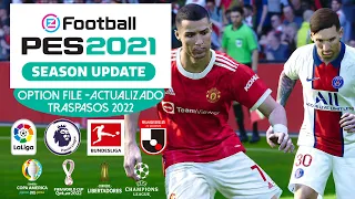 pes 2021 a pes 2022 como instalar el option file i ltima versi n fichaje i ps4 ps5 y pc