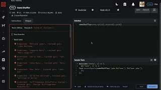 Codewars Name Shuffler
