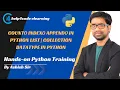 count index append in python List Collection datatype in python