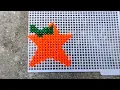 Plastic canvas simple sticker star design cross stitch pattern Star