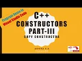 C Constructors Part III-copy constructor Program in VS Code Free Learn 365