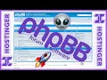 How to Install phpBB on Hostinger Tutorial 2024