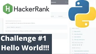 Hackerrank Pyhton Challenge Say Hello World