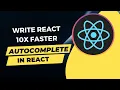Code Faster in React JSX Using Emmet in VS Code