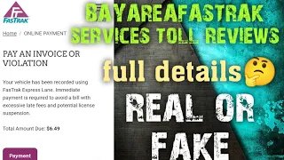 BAYAREAFASTRAK toll services reviews bayareafastrak text message legit or scam review