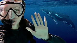 HER DREAM CAME TRUE🐋 Sailing from Moorea to Raiatea