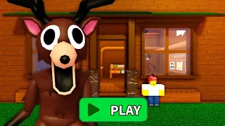 🦌99 NIGHTS IN FOREST DEER PRISON RUN! OBBY roblox Gameplay Walkthrough 4K