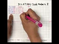 DILATION-transformation that changes the size of a geometric figure