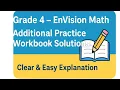 Grade 4 EnVision Math - Additional Practice Complete Workbook Solutions