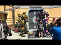 Download Lagu Bumblebee \u0026 Optimus Prime | Dancing with the most musical transformer! Universal Studios Hollywood